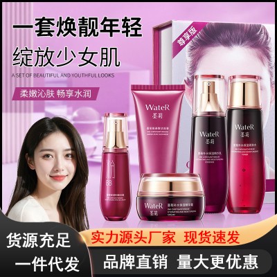 一枝春墨菊补水保湿五件套礼盒补水保湿和提靓光泽正品批发化妆品