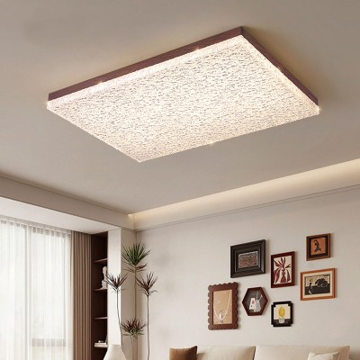 led轻奢客厅灯吸顶灯法式复古中古风亚克力卧室书房灯全光谱灯具